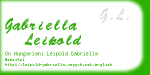 gabriella leipold business card